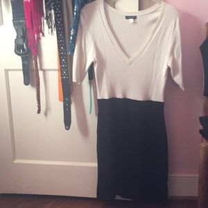 Venus black and white dress